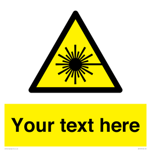 Custom Laser Hazard Sign